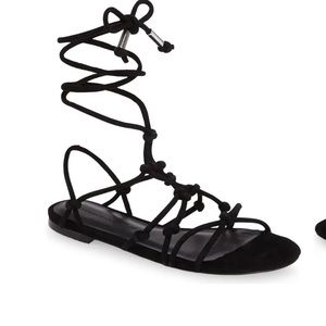 Rebecca Minkoff Lace Up Flat Sandal